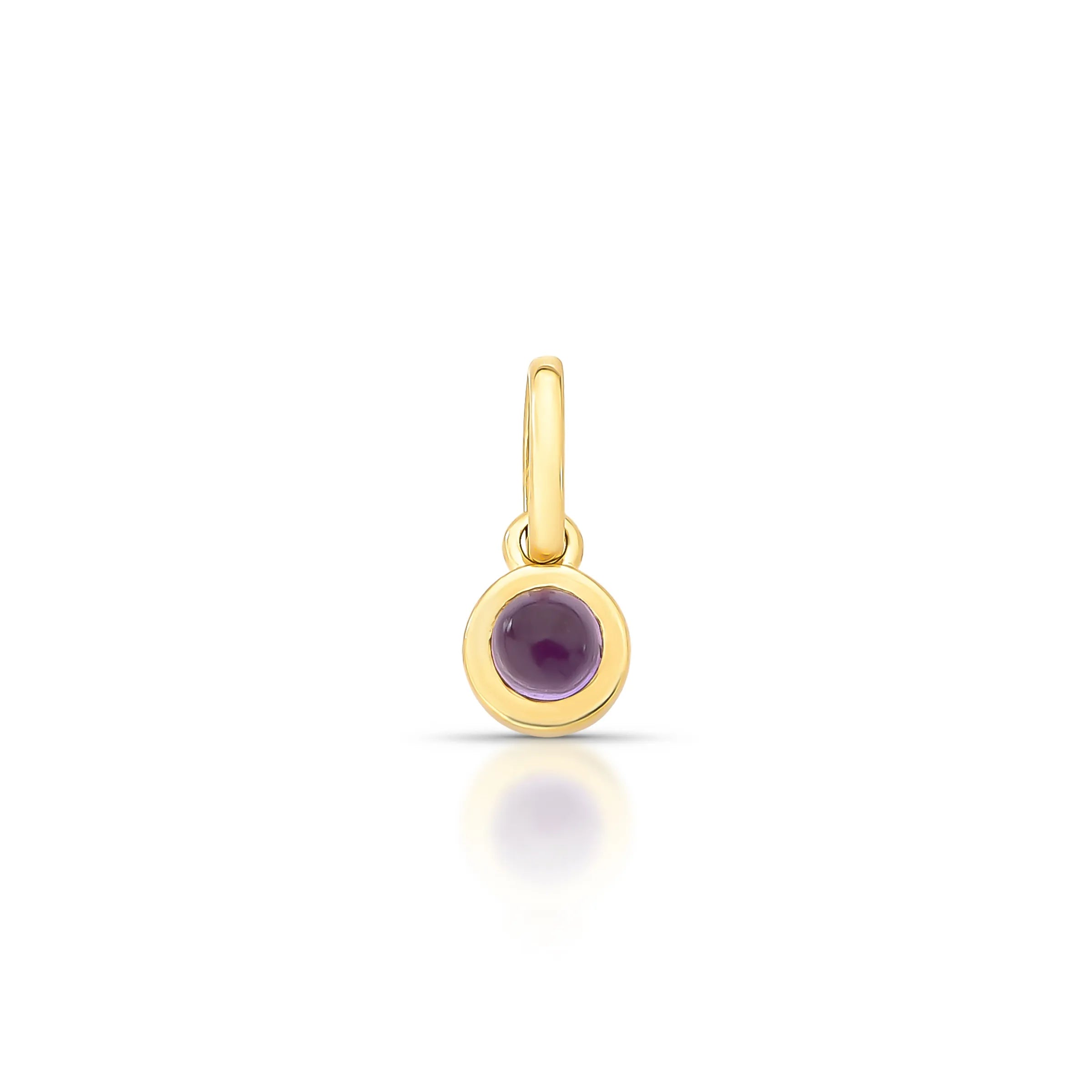 PINGENTE REDONDO - LOU - AMETISTA – Ouro 18k Marine Joias