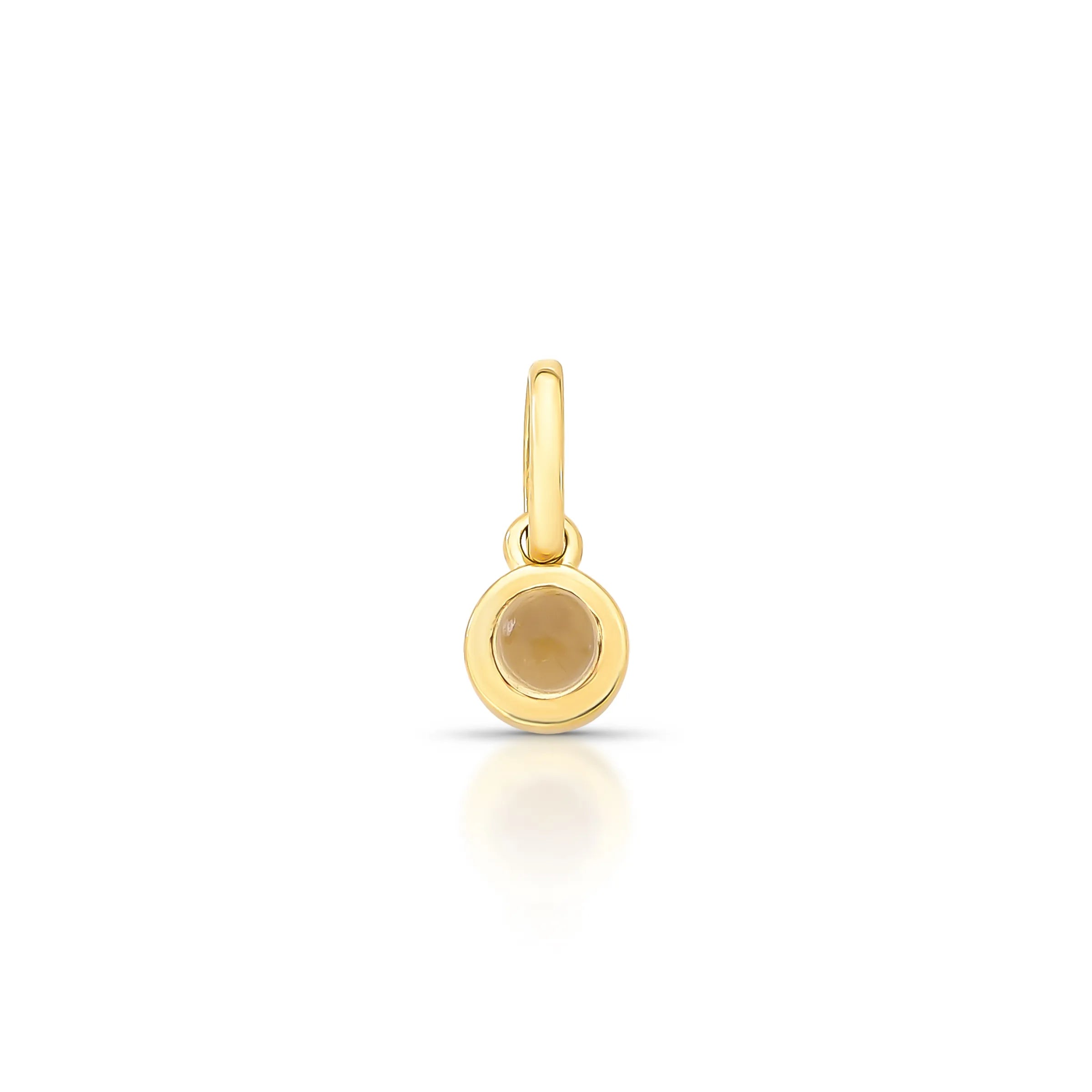 PINGENTE REDONDO - LOU - CITRINO – Ouro 18k Marine Joias