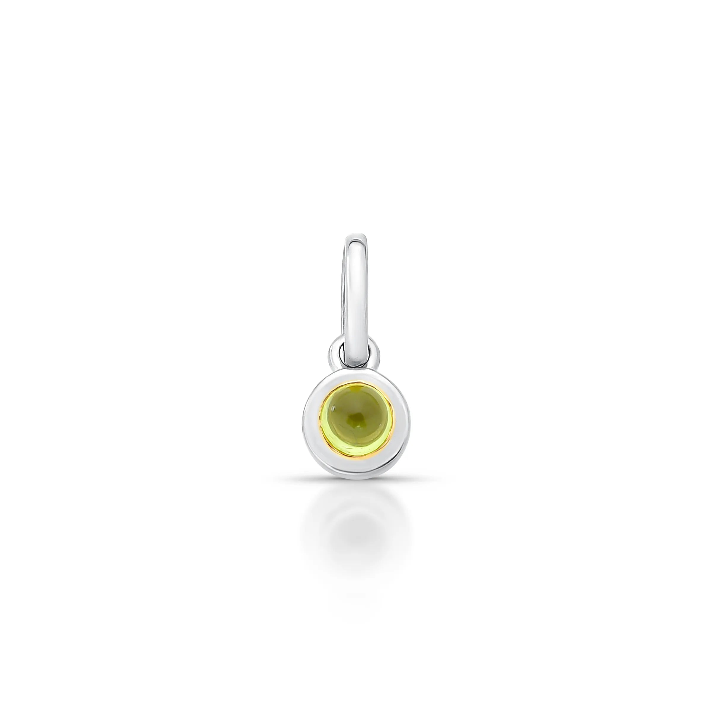 PINGENTE REDONDO - LOU - PERIDOTO – Prata Marine Joias