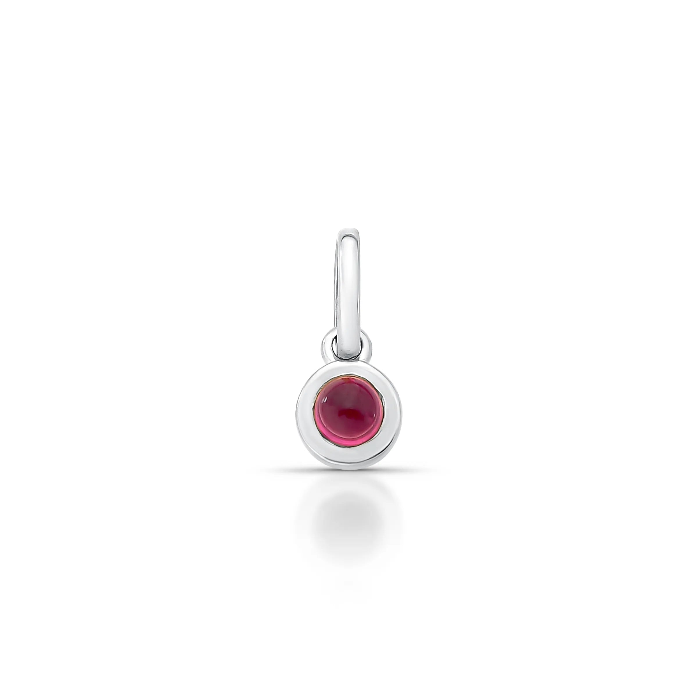 PINGENTE REDONDO - LOU - TURMALINA ROSA – Prata Marine Joias