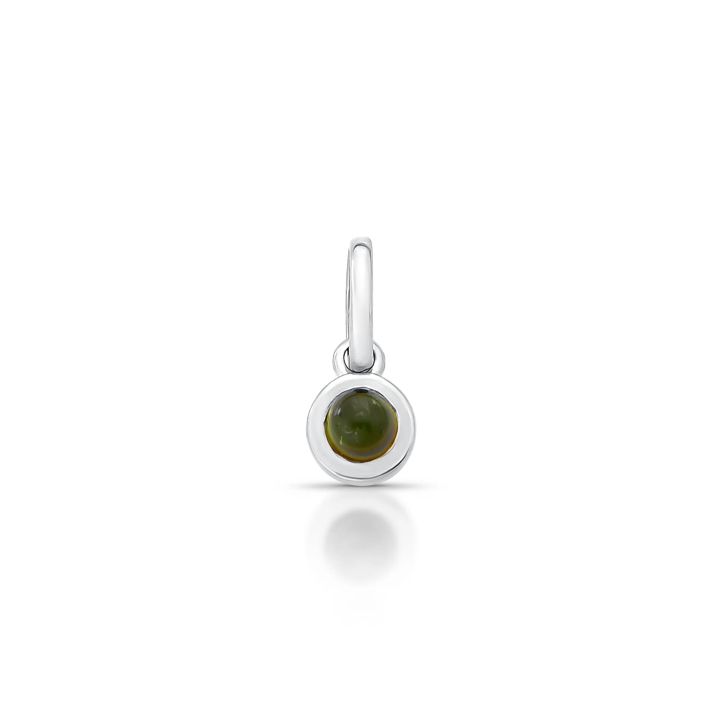 PINGENTE REDONDO - LOU - TURMALINA VERDE – Prata Marine Joias