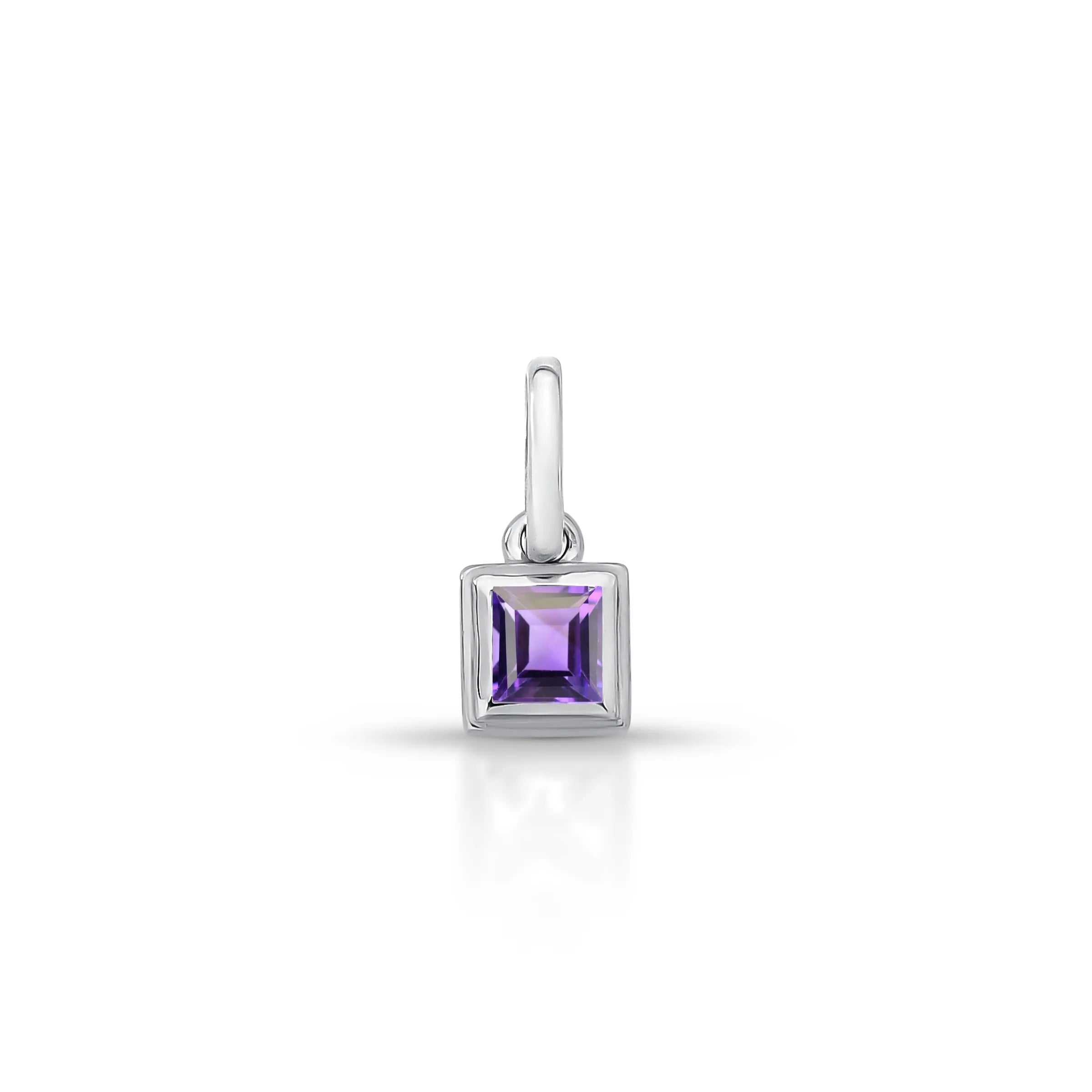 PINGENTE SQUARE - AMESTISTA - LOU – Prata Marine Joias
