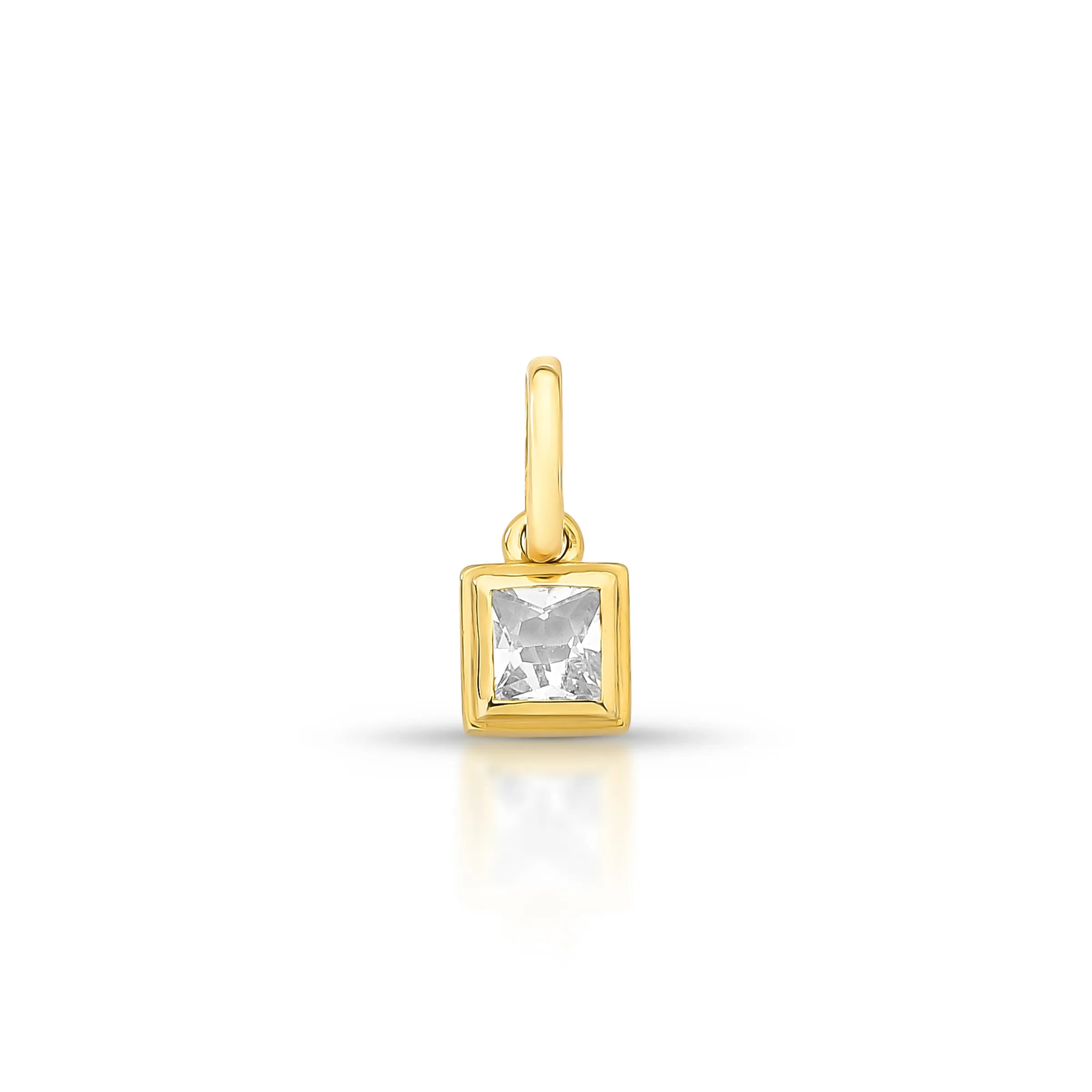 PINGENTE SQUARE - MORGANITA - LOU – Ouro 18k Marine Joias