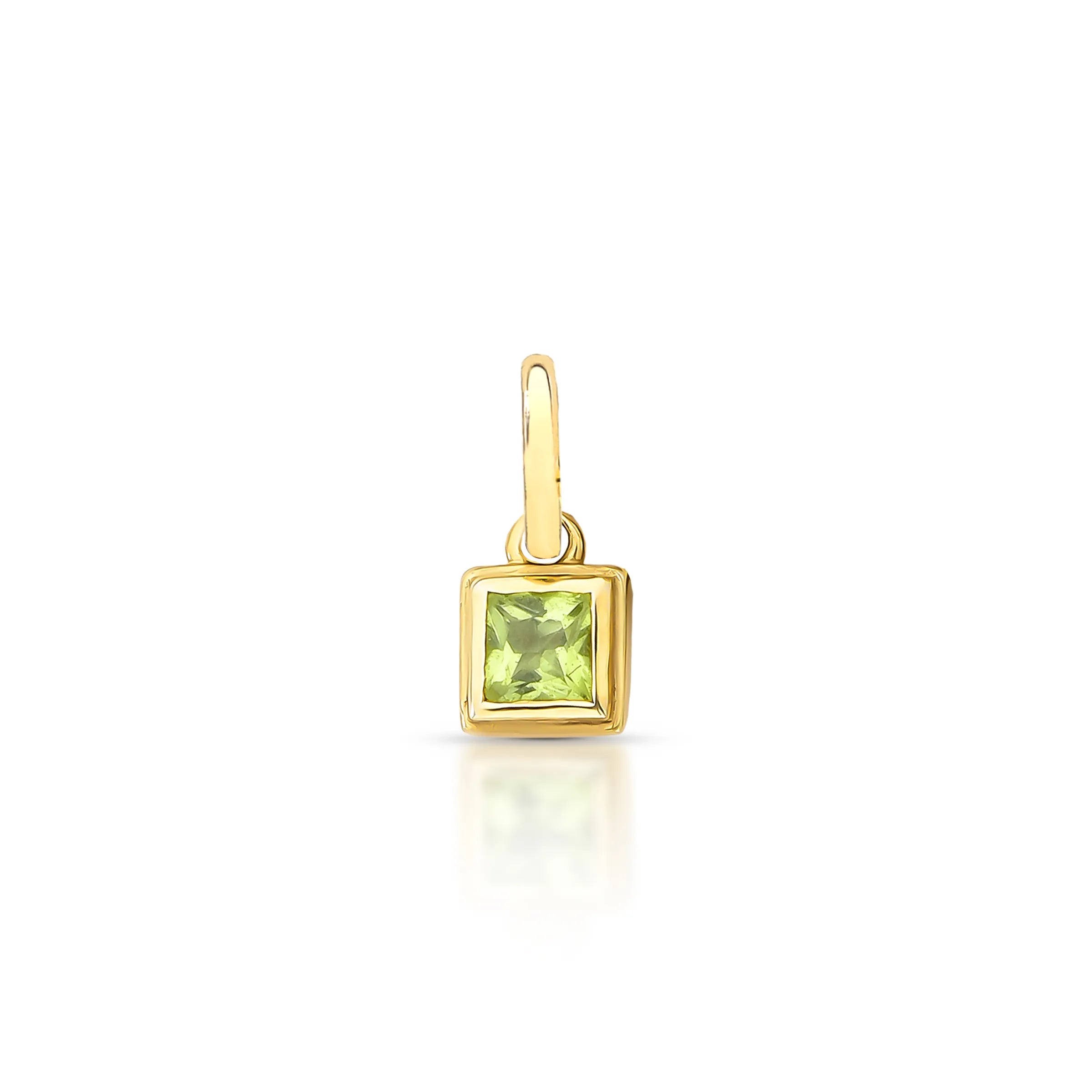 PINGENTE SQUARE - PERIDOTO - LOU – Ouro 18k Marine Joias