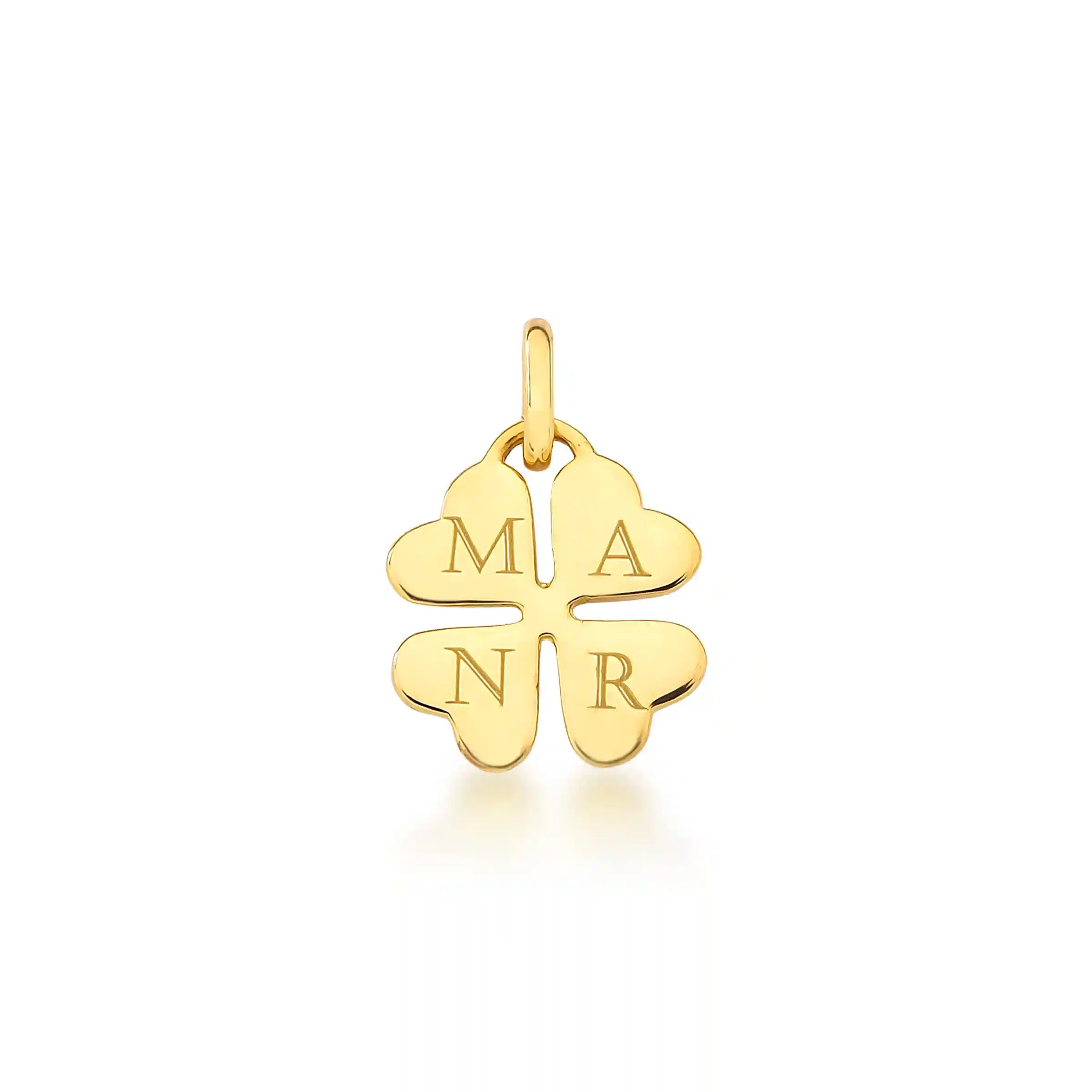 PINGENTE TREVO – Ouro 18k Marine Joias