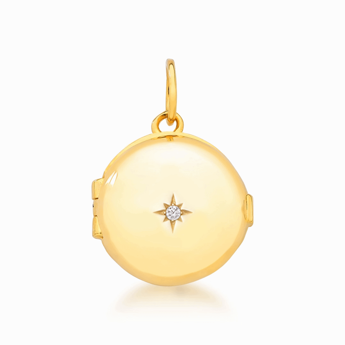 Pingente Relicário Redondo M – Ouro 18K